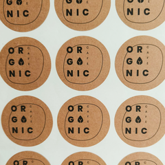 Kraft Paper Sticker/Label Sheets