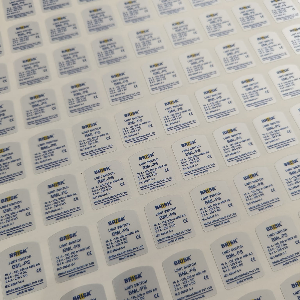 Silver Matte PET (Plastic) Sticker/Label Sheets