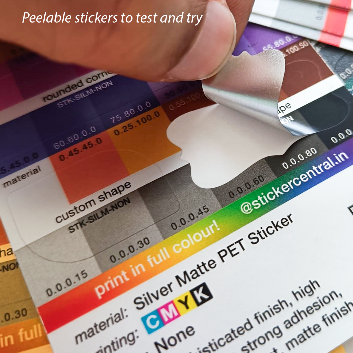 Sticker Guide Material StickerCentral Material & Finish Sample Catalog – Sticker Central