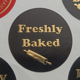 Bakers - Gold Foil Stickers